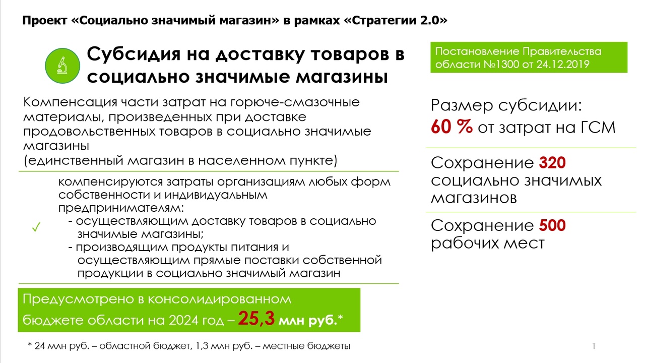 Для жителей Вологодской области, которые проживают на отдалённых от муниципальных центров территориях, запущена губернаторская программа сохранения сельских магазинов «Социально значимый магазин» в рамках «Стратегии 2.0»..