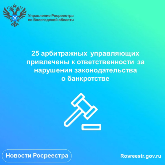 Двадцать пять арбитражных управляющих наказаны за нарушения законодательства о банкротстве. Двадцать пять арбитражных управляющих наказаны за нарушения законодательства о банкротстве.